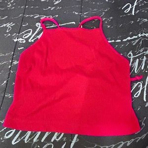 Urban Outfitters red strappy top size small